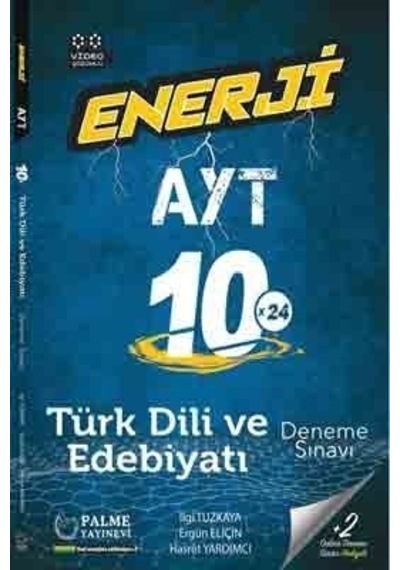 Palme Yayınevi AYT Türk Dili ve Edebiyatı Enerji 10x24 Deneme