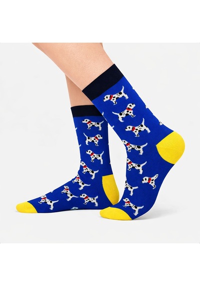 Carnaval Socks Çoklu Köpek Desenli Renkli Çorap Çok Renkli