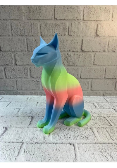 Açık Rainbow Kedi Biblo Modern Salon Ve Raf Dekoru