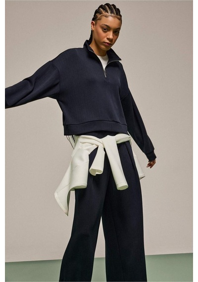 Defacto Dik Yaka Modal Sporcu Sweatshirt F9489ax26spnv146 Lacivert-nv146
