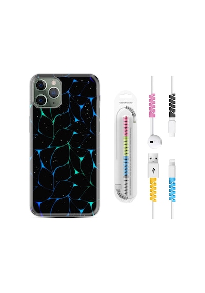 Apple Uyumlu iPhone 12 Pro Max Kılıf Kablo Koruyuculu Naif Çizgiler 1680