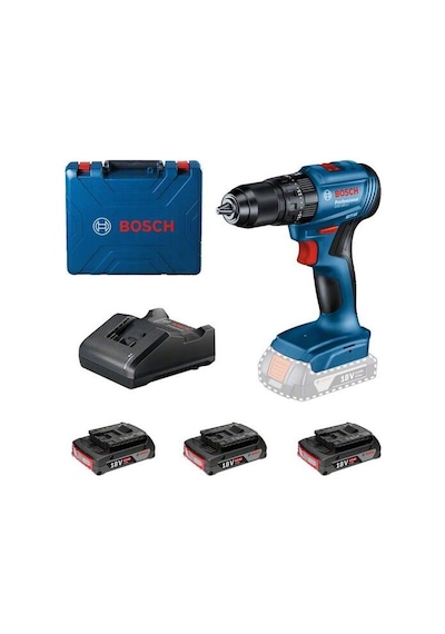 Bosch Professional GSB 185-LI 3x2Ah 18V Kömürsüz Darbeli Delme Vidalama - 0615990N1Z