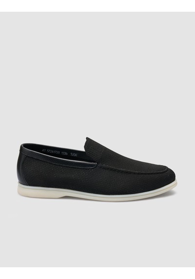 Cabani Leros Triko Siyah Erkek Loafer