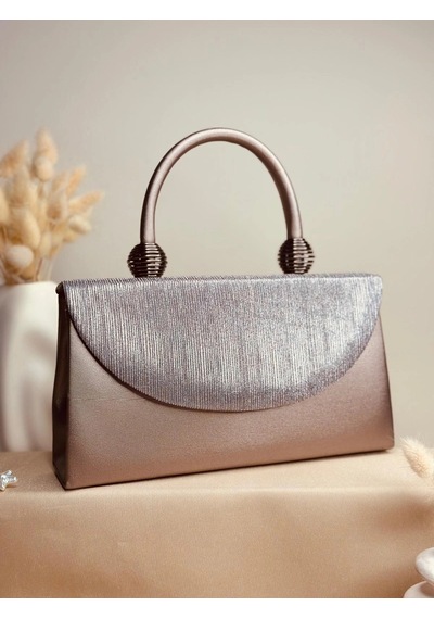 Elora Atelier Elora Glam Gümüş Kapaklı Vizon Çanta Çok Renkli