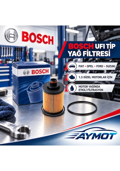 Bosch Fiat Opel Ford Suzuki 1.3 Dizel Ufı Tip Yağ Filtresi