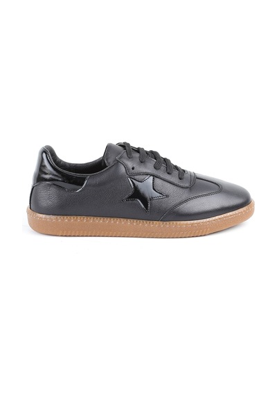 Libero L075.2325 Yıldız Detaylı Hakiki Deri Kadın Sneaker - Rugan Detaylı, Retro Tasarım Ve Doğal Kauçuk Tabanlı Casual Ayakkabı Siyah Libero L075.2325 Yıldız Detaylı Hakiki Deri Kadın Sneaker - Rugan Detaylı, Retro Tasarım Ve Doğal Kauçuk Tabanlı Casual Ayakkabı Siyah