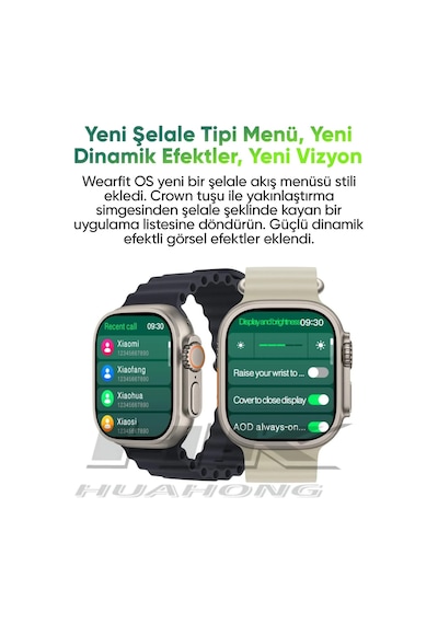 Watch 9 Ultra 2 Serisi 49mm Akıllı Saat Hk 10 Ultra Amoled Ekranlı Tecno Spark 10 Pro Uyumlu