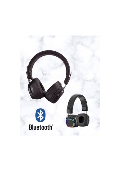 Bluetooth 5.3 Rainbow Işıklı Kulak Üstü Kablosuz Kulaklık 1
