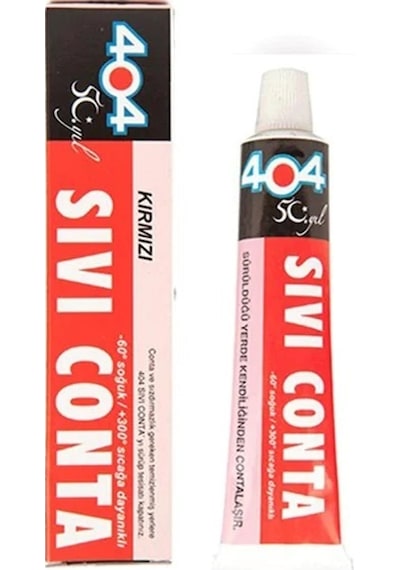 YAPIŞTIRICI SIVI CONTA KIRMIZI 45GR 300°C 404