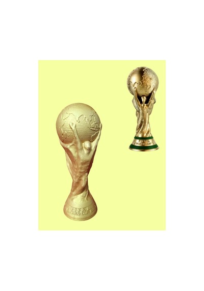 3d Fifa Dünya Kupası 15 Cm Boyama Seti - Kendin Boya Hobi Ve Etkinlik Seti - Akrilik Boya + 2 Fırça