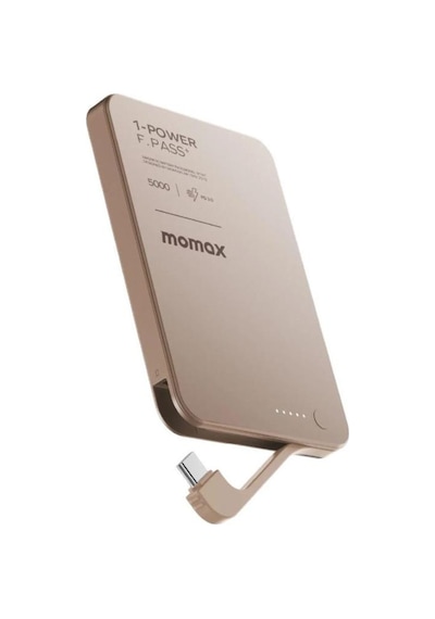 1-power F.pass+ 5000mah Battery Pack With Built-in Powerbank Kahverengi