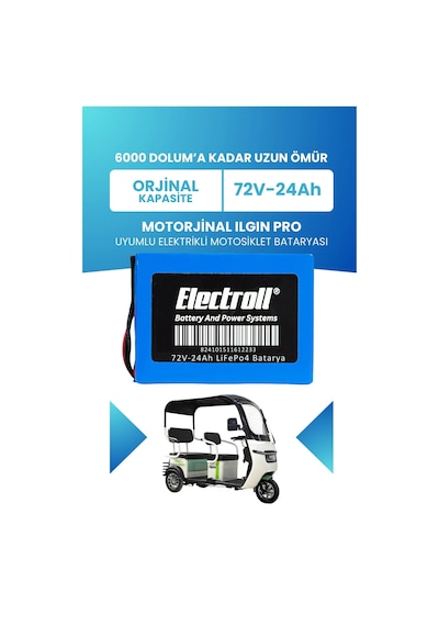Mot Ilgın Pro Batarya Standart Kapasite Lifepo4 72v 24ah Elektrikli Motosiklet Bataryası