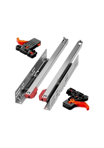 Samet Ultimade 50 Cm Ray Kısmi Açılım Frenli Çekmece Rayı + Mandal Diğer