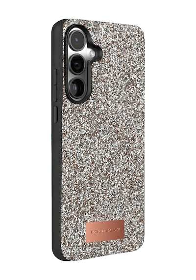 Cosmotex Onegif Samsung Galaxy A37 5g Bright Simli Kapak - Gümüş