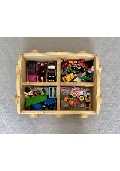 Masif Ahşap Montessori Oyuncak Sandığı / Kutusu Masif Ahşap Montessori Oyuncak Sandığı / Kutusu