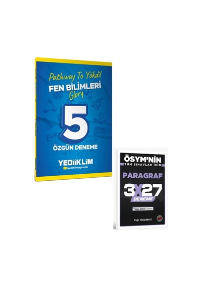 Yediiklim 2027 Pathway To Yökdil Fen Bilimleri Glory 5 Özgün Deneme+evp Akademi Paragraf