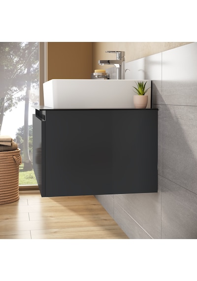 VitrA Nuo 67693 Lavabo Dolabı Parlak Antrasit Çanak Lavabolu 80 CM Parlak Antrasit VitrA Nuo 67693 Lavabo Dolabı Parlak Antrasit Çanak Lavabolu 80 CM Parlak Antrasit