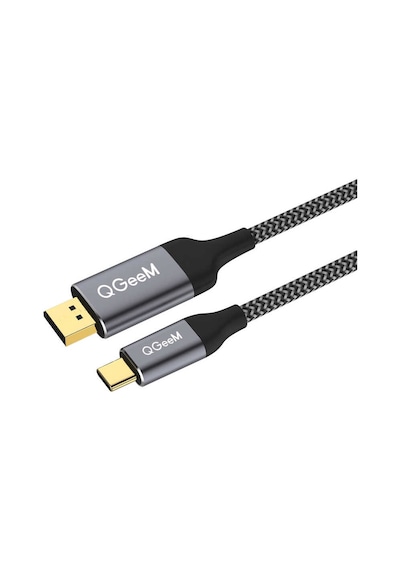 Qgeem Qg-ua13 Type-c To Display Port Kablo Siyah