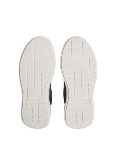 Calvin Klein Kadın Kalın Tabanlı Bağcıklı Deri Siyah Sneaker-13458 Siyah
