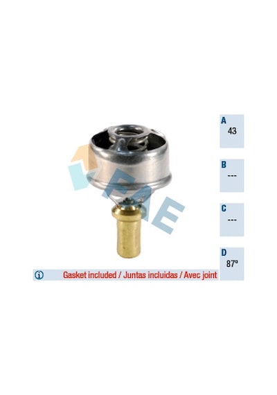 Fae 5202887 Termostat 89 R9 R11 R21 Concorde Clıo I 7700619931 -