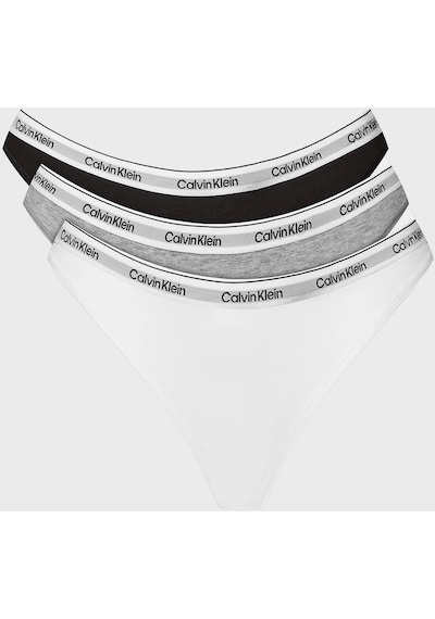 Calvin Klein Bayan Külot 000qd5209e Mpı Siyah-beyaz-gri Siyah - Beyaz - Gri