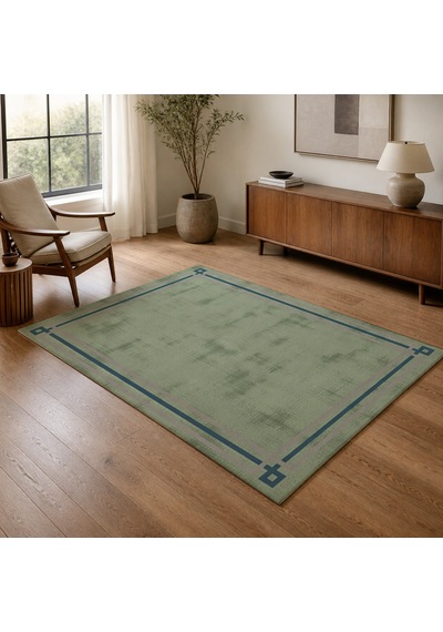 Kartela Halı Rilo Halı Kaymaz Taban Makinede Yıkanabilir Halı Adaçayı Yeşili - 60 X 90 Cm