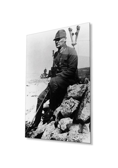 Atatürk Cam Tablo 4mm Dayanıklı Temperli Cam, Atatürk Glass Wall Art180