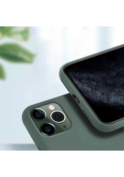 Apple Uyumlu  iPhone 11 Pro Kılıf Zore Silk Kadife Iç Yüzey Silikon Kılıf