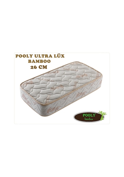 Babyhopeankara 90X200 Pooly Ultra Lüx Ortopedik Bamboo Yaylı Yatak 90*200 Yatak