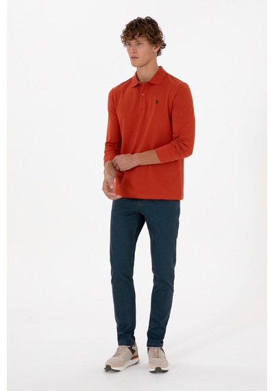 U.s. Polo Assn. Erkek Kiremit Sweatshirt 50307688-vr031 Kiremit