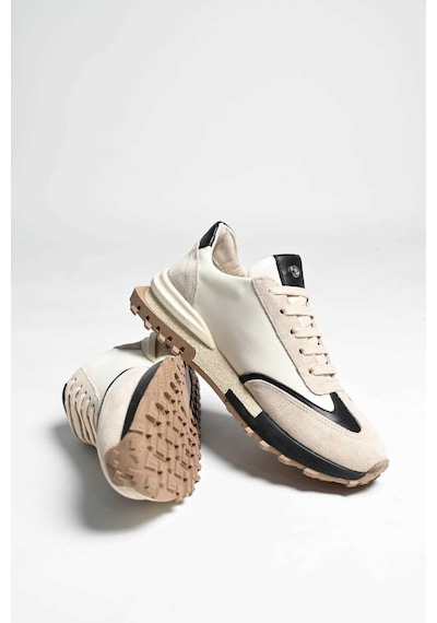 Bestello Bağcıklı Termo Taban Sneaker 101-24614-08 Kadın Ayakkabı Bej