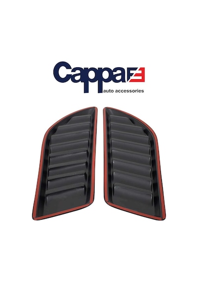 Cappafe Universal Ön Izgara Mat Siyah 2 Parça Her Araca Uyumlu