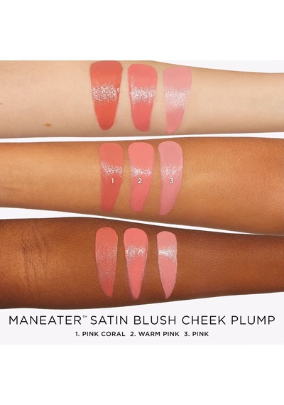 Tarte Maneater Satin Blush Cheek Plump Pink Coral
