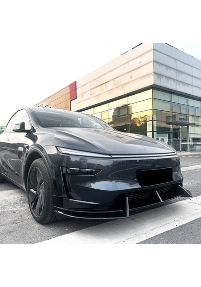 Tesla Juniper Ön Tampon Tek Parça Alt Spoyler Parlak Siyah