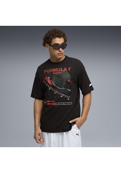 Puma 632655-01 F1 Graphic Tee - Relaxed Tişört Erkek T-shirt SIYAH