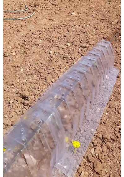 4 Adet Mini Sera Tüneli Özel Plastik Kavun Çilek Marul Bahçe Serası 170 Cm X 35 Cm