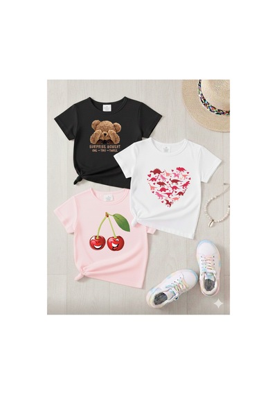 Stil-x Yeniz Sezon 3' Lü Takım Kız Çocuk Tshirt, Çok Renkli, %100 Pamuk Çok Renkli-y4 Stil-x Yeniz Sezon 3' Lü Takım Kız Çocuk Tshirt, Çok Renkli, %100 Pamuk Çok Renkli-y4
