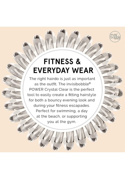 Invisibobble Power Crystal Clear Şeffaf Saç Lastiği Diğer
