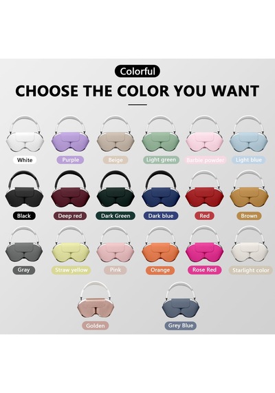 Apple Uyumlu AirPods Max İle Uyumlu Koruyucu Kılıf, Pu Deri, Mıknatıslı Kapama, Sleep Mode Destekli, Çizilmez Siyah