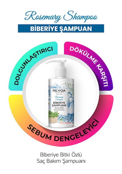 Revox Biberiye Özlü Arındırıcı Dökülme Karşıtı Şampuan 400 ML