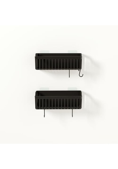 Banyo Rafı 2'li Banyo Düzenleyici Duş Rafı Organizer Şampuanlık Duşakabin Rafı Banyo Organizeri Banyo Askısı P Çok Renkli