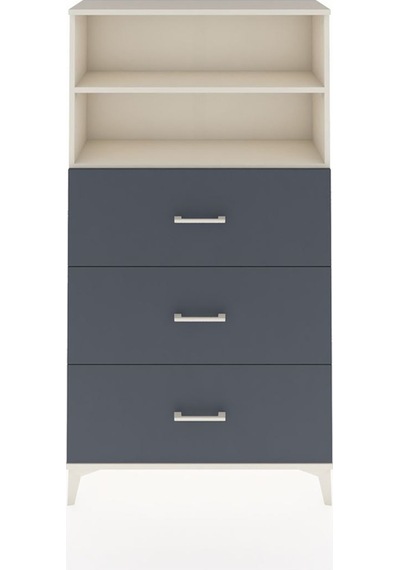 Arges Dolap 2 Raflı 3 Çekmeceli 88x30x163 Aytaşı-antrasit Aytası