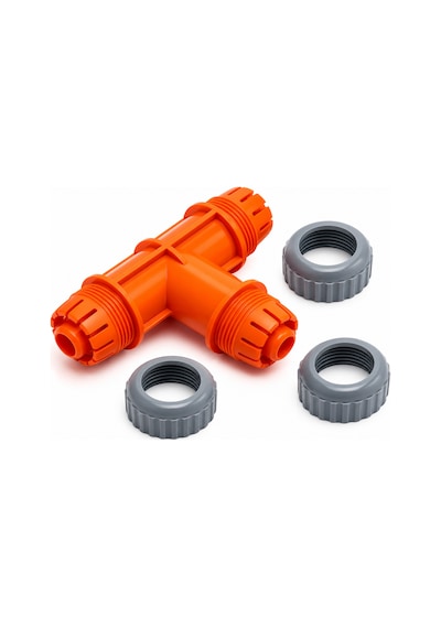 Lüks T Hortum Eki 1/2'' 3 Yollu Bahçe Sulama Hortum Bağlantı Aparatı T Adaptör 0