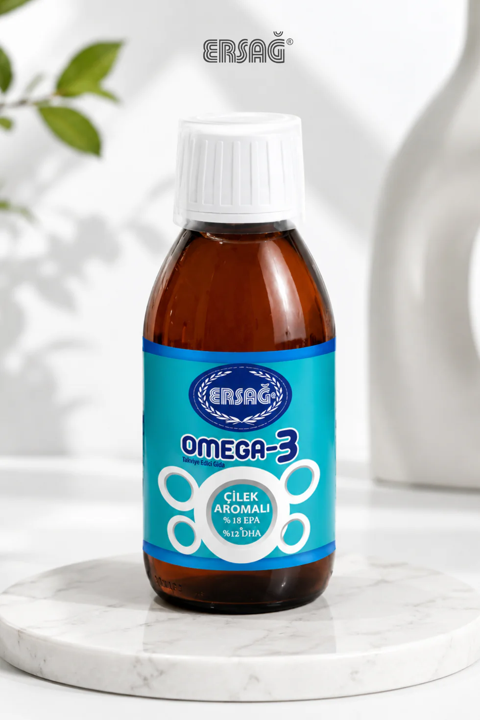 Ersağ Omega-3 Sıvı Çilek Aromalı Takviye Edici Gıda 100 Ml