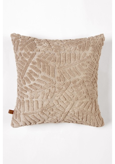 Bohem Özel Tasarım Punch Panç Desen Kare Dekoratif Kırlent Kılıfı 43x43 cm Forest Natural