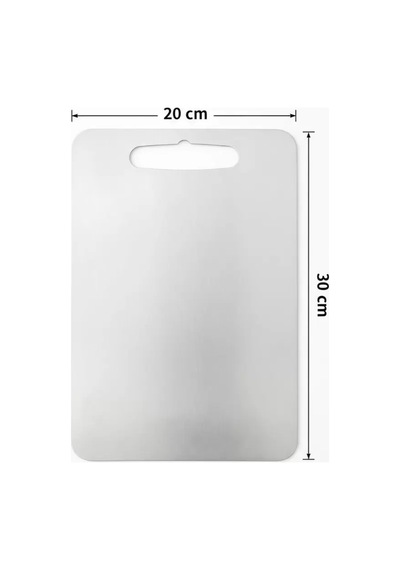 Antibakteriyel Küf Önleyici Paslanmaz Çelik Kesme Matı 20x30 Cm Siyah