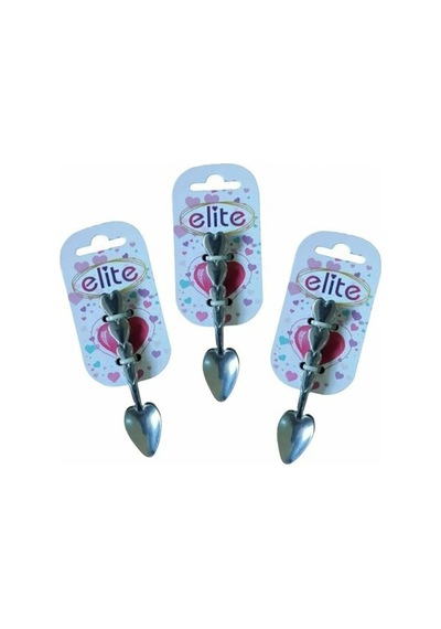 Elite Çay Kaşığı Kalpli 6Lı 3 Paket Paslanmaz Çelik