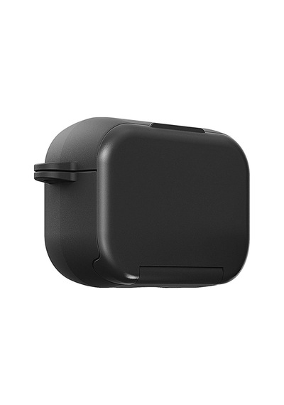 Apple Uyumlu Airpods Pro/pro 2.nesil Kılıf Stand Özellikli Aynalı Kapak Siyah