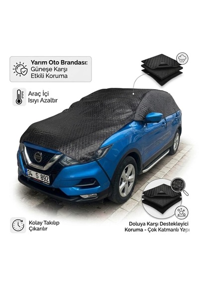 Gard Oto Universal Suv Araç Brandası Su Geçirmez Siyah