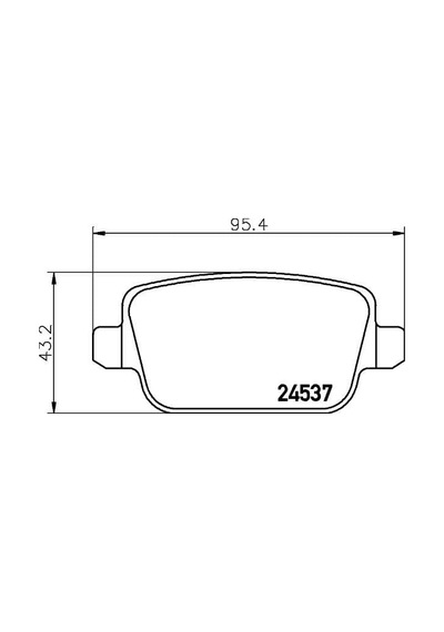 FERODO FDB1917 Fren Balatası Arka S-Max 06- Mondeo IV 07- Kuga 08- Galaxy III 06- / S80 II 06- V70 06- Xc70 06- / Freelander II 07-